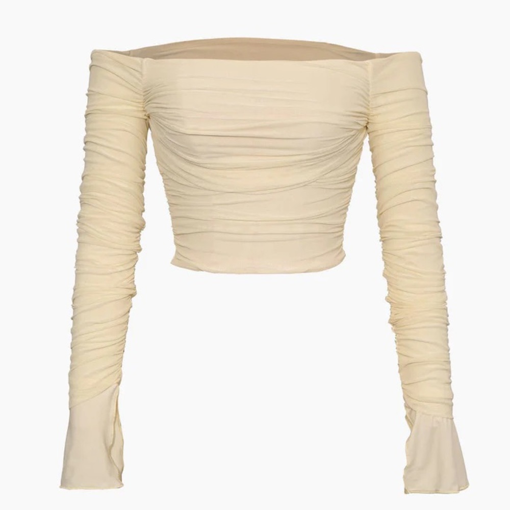 Micas Off The Shoulder Long Sleeve Top